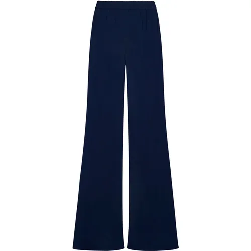 Navy Wide-Leg Trousers , female, Sizes: L - Gianluca Capannolo - Modalova