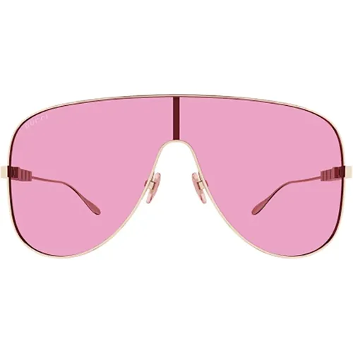 Metallische Sonnenbrille für Frauen - Gucci - Modalova