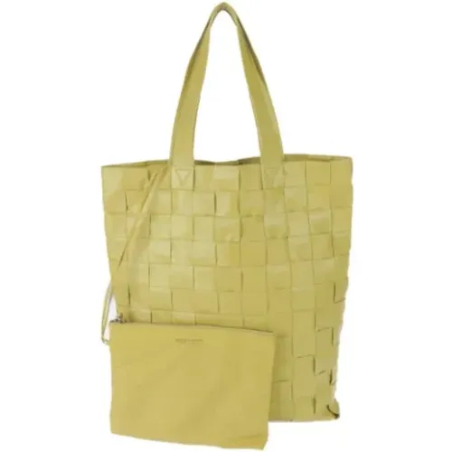 Gelbe Leder Bottega Veneta Tote - Bottega Veneta Vintage - Modalova