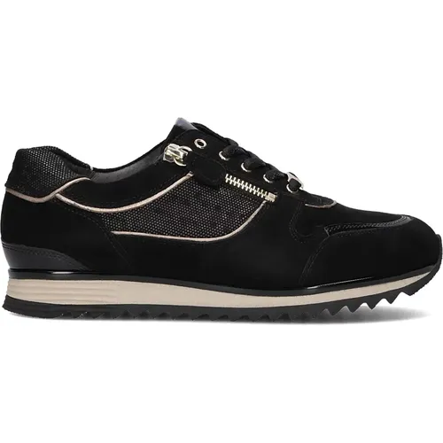 Schwarze Wildleder Damen Sneakers , Damen, Größe: 39 1/2 EU - HASSIA - Modalova