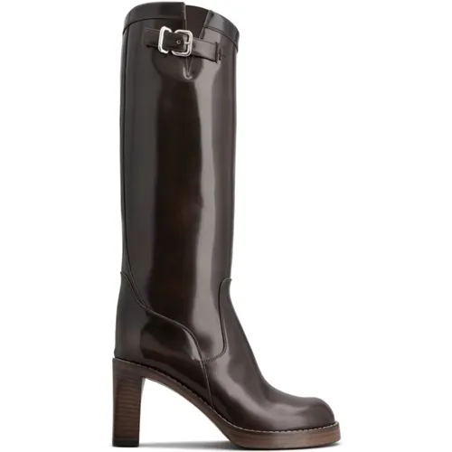 Stylish Leather Boots , female, Sizes: 3 UK - TOD'S - Modalova