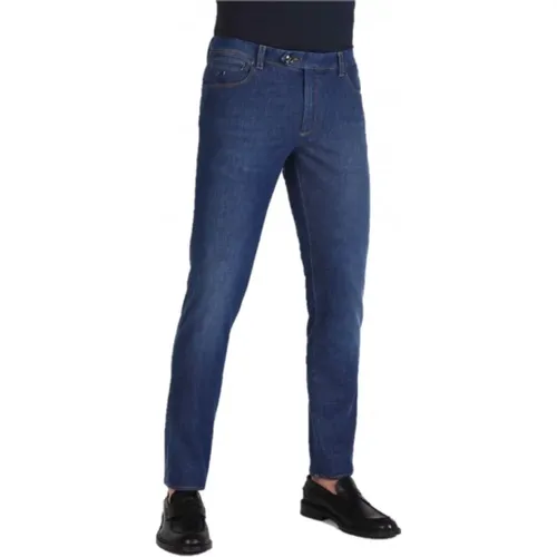 Klassische Leonardo Jeans mit 5 Taschen , Herren, Größe: W35 - Tramarossa - Modalova