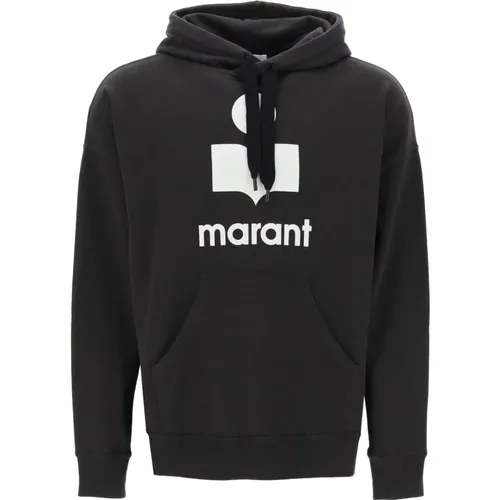 Flocked Logo Hoodie Oversized Sweatshirt , Herren, Größe: M - Isabel marant - Modalova