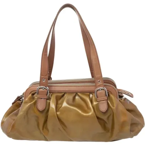 Pre-owned Leder Handtaschen , Damen, Größe: ONE Size - Moschino Pre-Owned - Modalova