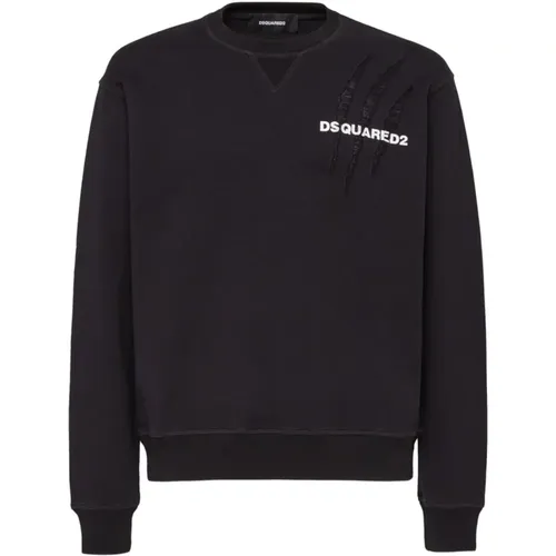 Schwarzer Sweatshirt Aw24 Herrenmode - Dsquared2 - Modalova