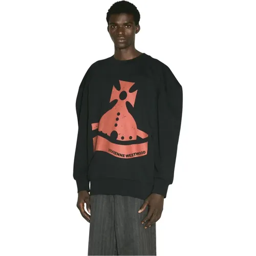 Orb Sander Sweatshirt mit Logo-Print , Herren, Größe: L - Vivienne Westwood - Modalova