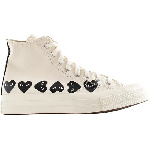 Sneakers,Schwarze Multi Heart Ct70 Hi Top,Chuck 70 Multi Heart High Schwarze Sneakers - Comme des Garçons Play - Modalova
