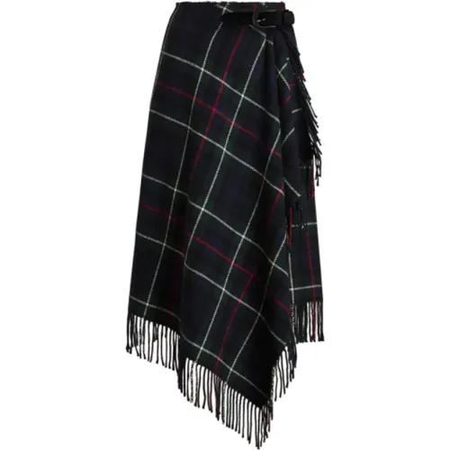 Scottish Fringed Wrap Skirt , female, Sizes: 2XS - Polo Ralph Lauren - Modalova