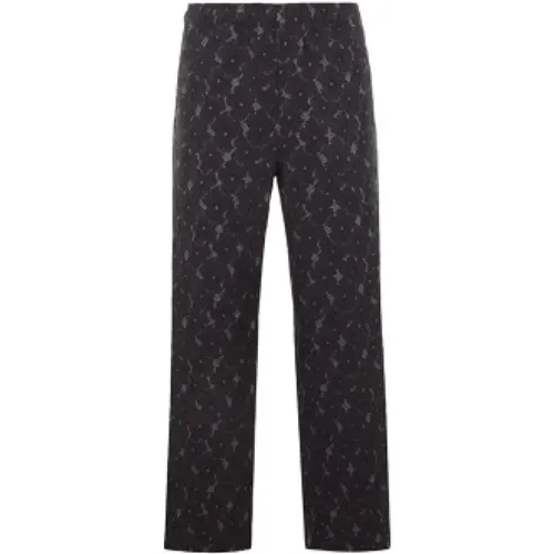 Floral Lace Oversize Trousers , male, Sizes: XL, S - Andersson Bell - Modalova
