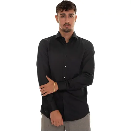 Glossy Effect Dress Shirt with Cufflinks , male, Sizes: 2XL, S, L, XL, XS, M - Boss - Modalova