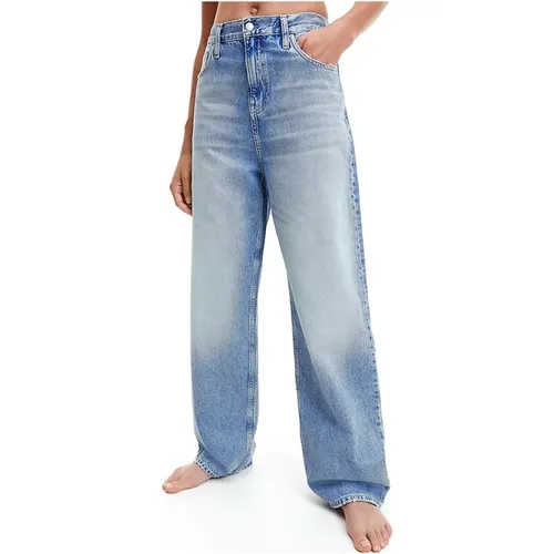 Moderne Lockere Passform High Waist Jeans - Calvin Klein - Modalova