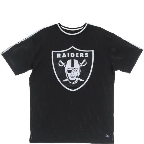 NFL Taping Oversized Tee Schwarz , Herren, Größe: M - new era - Modalova