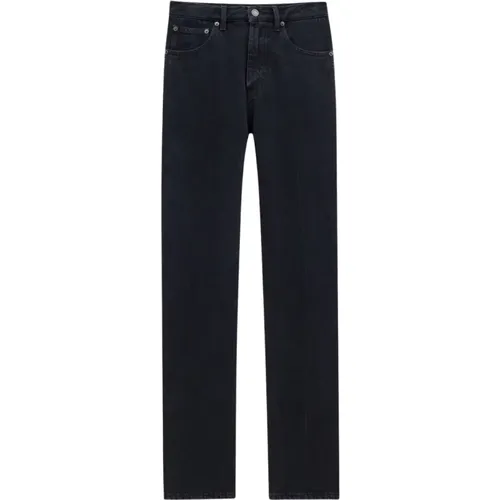 Straight Leg Jeans with Central Crease , female, Sizes: W25, W26, W28, W29, W27 - Saint Laurent - Modalova