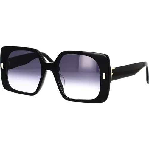 Glamorous Oversized Geometric Sunglasses , unisex, Sizes: 53 MM - Fendi - Modalova