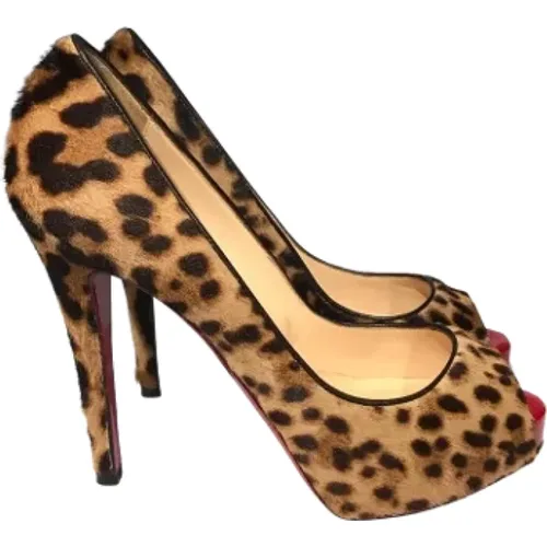 Pre-owned Pony hair heels , female, Sizes: 4 1/2 UK - Christian Louboutin Pre-owned - Modalova