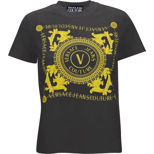 T-Shirts und Polos , Damen, Größe: 2XS - Versace Jeans Couture - Modalova