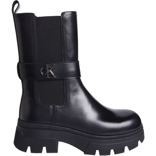 Chunky Combat Chelsea Ankle Boots , female, Sizes: 6 UK, 3 UK, 8 UK, 7 UK, 4 UK, 5 UK - Calvin Klein Jeans - Modalova