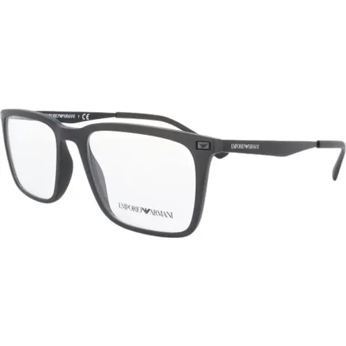 Stilvolle Brille , unisex, Größe: 55 MM - Emporio Armani - Modalova
