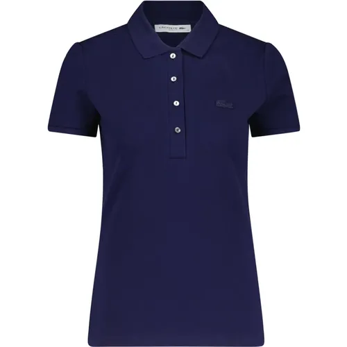 Logo Applique Slim-Fit Polo Shirt , Damen, Größe: XL - Lacoste - Modalova