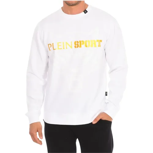 Rundhalsausschnitt Sweatshirt mit Markendruck , Herren, Größe: 2XL - Plein Sport - Modalova