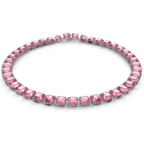 Millenia Necklace with Octagon-Cut Crystals , female, Sizes: ONE SIZE - Swarovski - Modalova