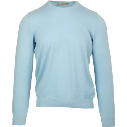 Hellblaue Sweaters , Herren, Größe: 2XL - Gran Sasso - Modalova