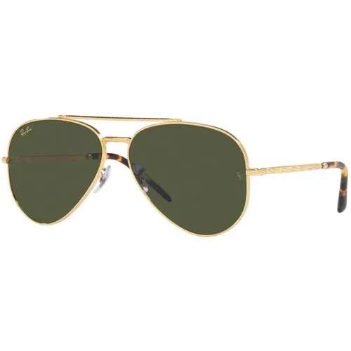 Aviator Sunglasses Gold Green Metal , unisex, Sizes: 62 MM - Ray-Ban - Modalova