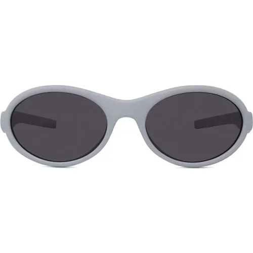 Grey Oval Sunglasses with Integrated Side Shields , male, Sizes: ONE SIZE - Givenchy - Modalova