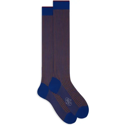 Stilvolle zweifarbige lange Socken , Herren, Größe: S - Gallo - Modalova