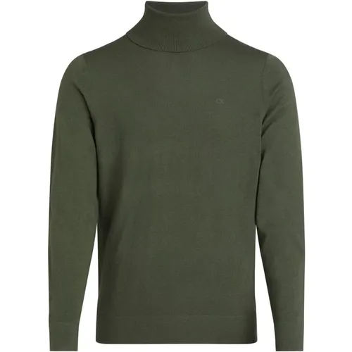 Herren Rollkragenpullover,Herren Merinowolle Rollkragenpullover - Calvin Klein - Modalova