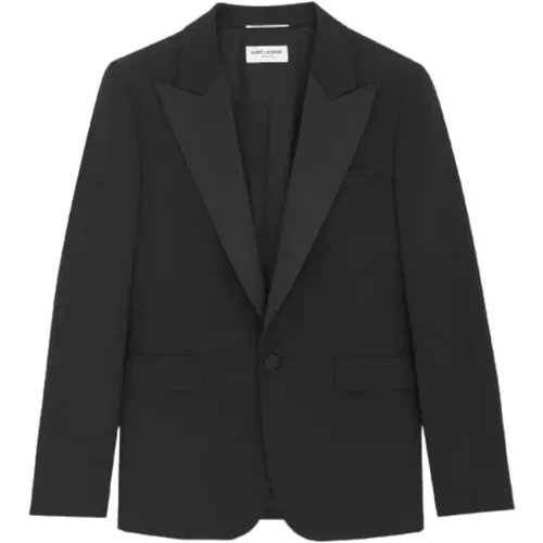 Virgin Wool Tuxedo Jacket - Saint Laurent - Modalova