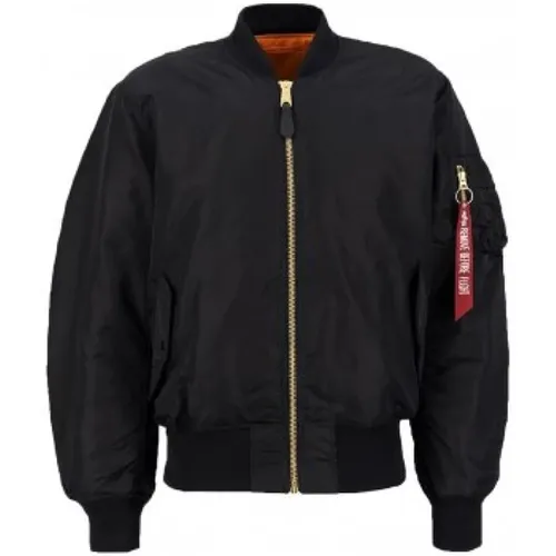 Klassische militärische Fliegerjacke Ma-1 , Herren, Größe: S - alpha industries - Modalova