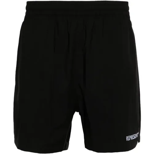 Schwarze Shorts , Herren, Größe: M - Represent - Modalova