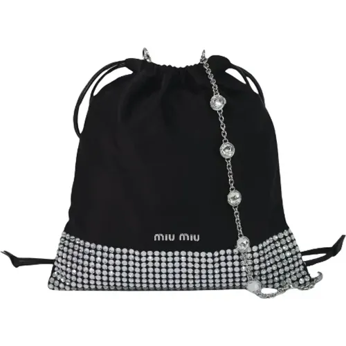 Pre-owned Silk shoulder-bags , female, Sizes: ONE SIZE - Miu Miu Pre-owned - Modalova