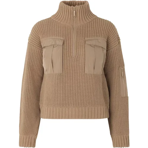 Camel Merino Wool Sweater , female, Sizes: XS, S - BAUM UND PFERDGARTEN - Modalova