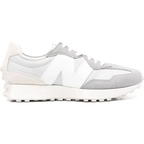 Grey White Mesh Suede Sneakers , female, Sizes: 11 UK - New Balance - Modalova