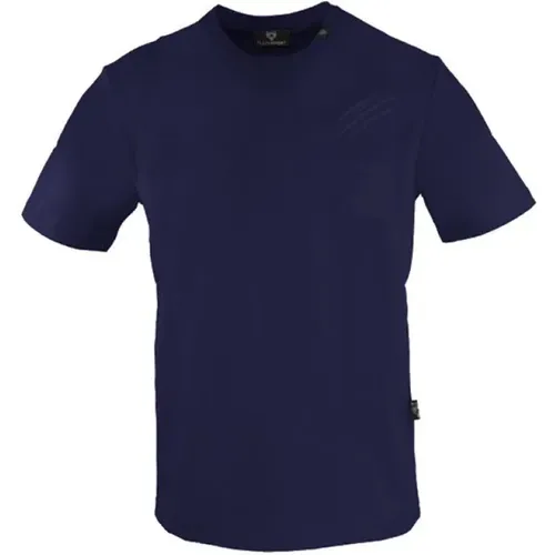 Blau Baumwolle Scratch Logo Tee , Herren, Größe: 2XL - Plein Sport - Modalova