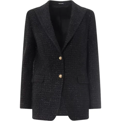 Tweed Women`s Blazer - Elegant Wardrobe Addition , female, Sizes: L - Tagliatore - Modalova