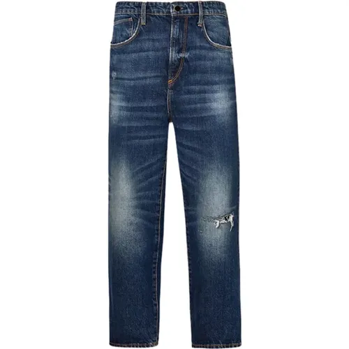 Zerstörte Boyfriend Cropped Jeans , Damen, Größe: W28 - Liu Jo - Modalova