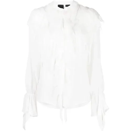 Weiße Sweatshirts für Damen Aw23 , Damen, Größe: S - pinko - Modalova