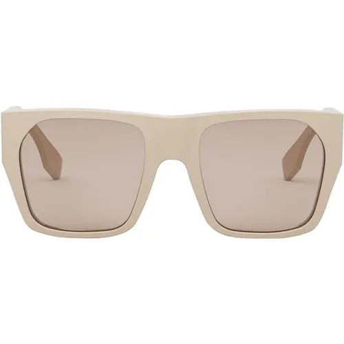 Baguette Women's Sunglasses Brown , female, Sizes: 54 MM - Fendi - Modalova