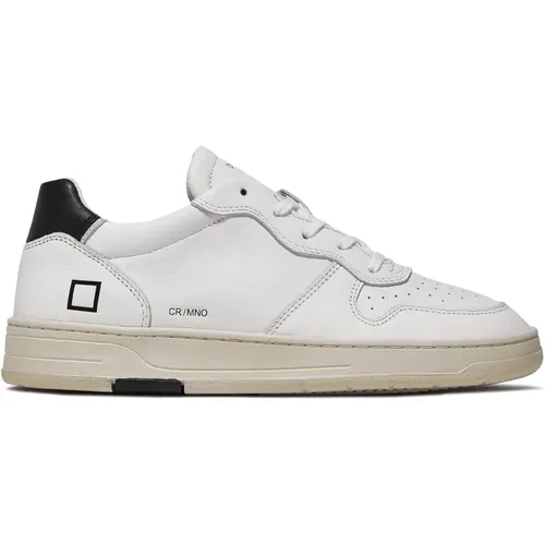 Perforated Sneakers with Embossed Logo , male, Sizes: 10 UK - D.a.t.e. - Modalova