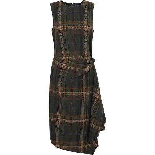 Plaid Sleeveless Day Dress , female, Sizes: 2XS - Polo Ralph Lauren - Modalova