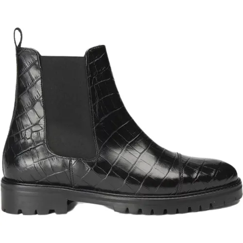 Crocodile Boots - Rounded Toe - Elasticated Bands , female, Sizes: 4 UK, 3 UK - Anaki - Modalova