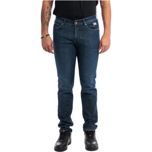 Slim-fit Denim Night Wash Jeans , Herren, Größe: W30 - Roy Roger's - Modalova