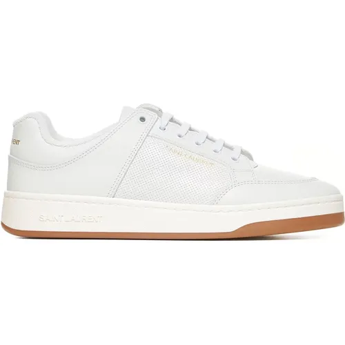 Perforierte Ledersneakers , Herren, Größe: 40 EU - Saint Laurent - Modalova