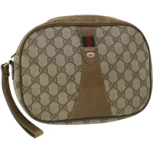 Pre-owned Canvas clutches , female, Sizes: ONE SIZE - Gucci Vintage - Modalova