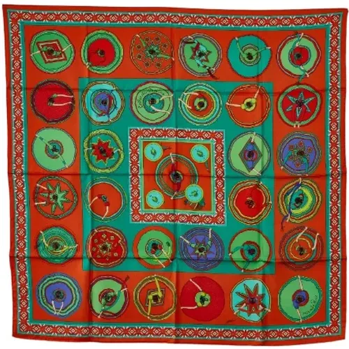 Pre-owned Canvas scarves , female, Sizes: ONE SIZE - Hermès Vintage - Modalova