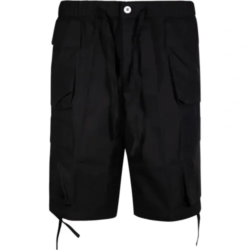 Schwarze Cargo Shorts für Männer,Mandelöl Cargo Shorts - Bonsai - Modalova