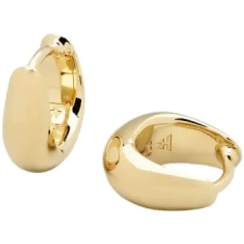 Golden Ice Huggies Earrings , male, Sizes: ONE SIZE - Tom Wood - Modalova